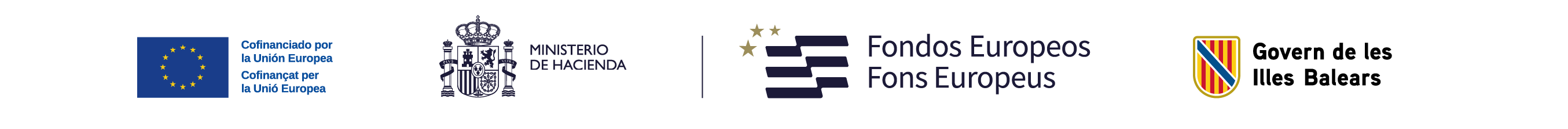 Cofinanciado por la Unión Europea · Ministerio de Hacienda · Fondos Europeos · Govern de les Illes Balears
